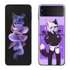 Boykisser Phone Case For Samsung Z Flip 7 6 5G Galaxy Z Flip 5 4 3 Black Hard Cell Cover Luxury PC Shell Coque