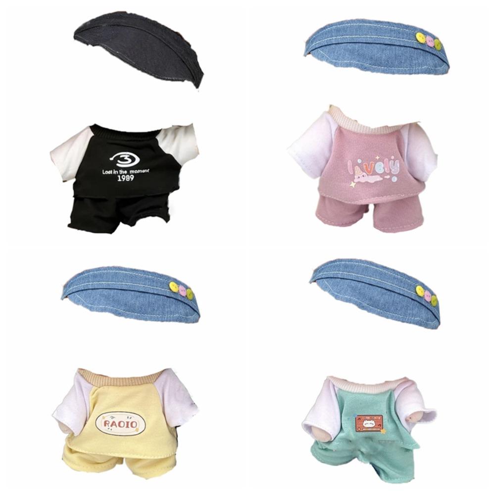 1 Set Peaked Cap 20cm Cotton Doll Clothes Outfit Plush Doll Clothes  Doll Accessories