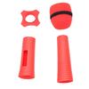 Silicone Wireless Microphone Handle Sleeve Anti Fall Mic Protection Cover with Windscreen Anti Slip Ring for KTV Home