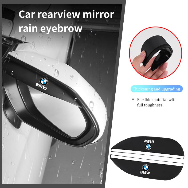 For BMW Car General Adhesive Rain Eyebrow Clear Mirrors Anto Accessories G30 G20 M3 M5 E91 E92 E93 E36 E70 X3 X4 X5 X1 E39 F30
