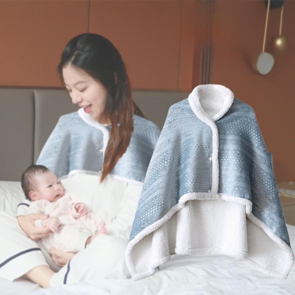Thicken Flannel Blanket Shawl Double Layered Women Scarf Soft Warm Shawl  Travel