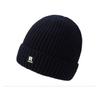 Men's Large-Fit Fleece-Lined Beanie - Thermal Knit Hat with Ear Flaps for Winter & Skiing