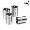 LXT3   4Pcs Metal Car Tire Valve Caps Waterproof Dustproof Anti-leak Air Accessories For Mercedes-Benz GLC X253 X254 C-Class W205 W206