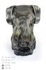Schnauzer I - Urn for Dog Ashes, Dog Bust, Large Dog Head for Garden by Art-Dog