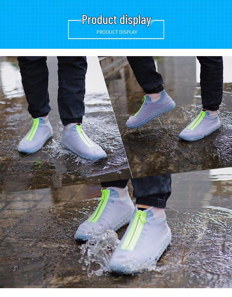 Waterproof Anti-Slip Silicone Rain Shoe Covers for Adults & Kids - Easy On/Off, Durable, Portable