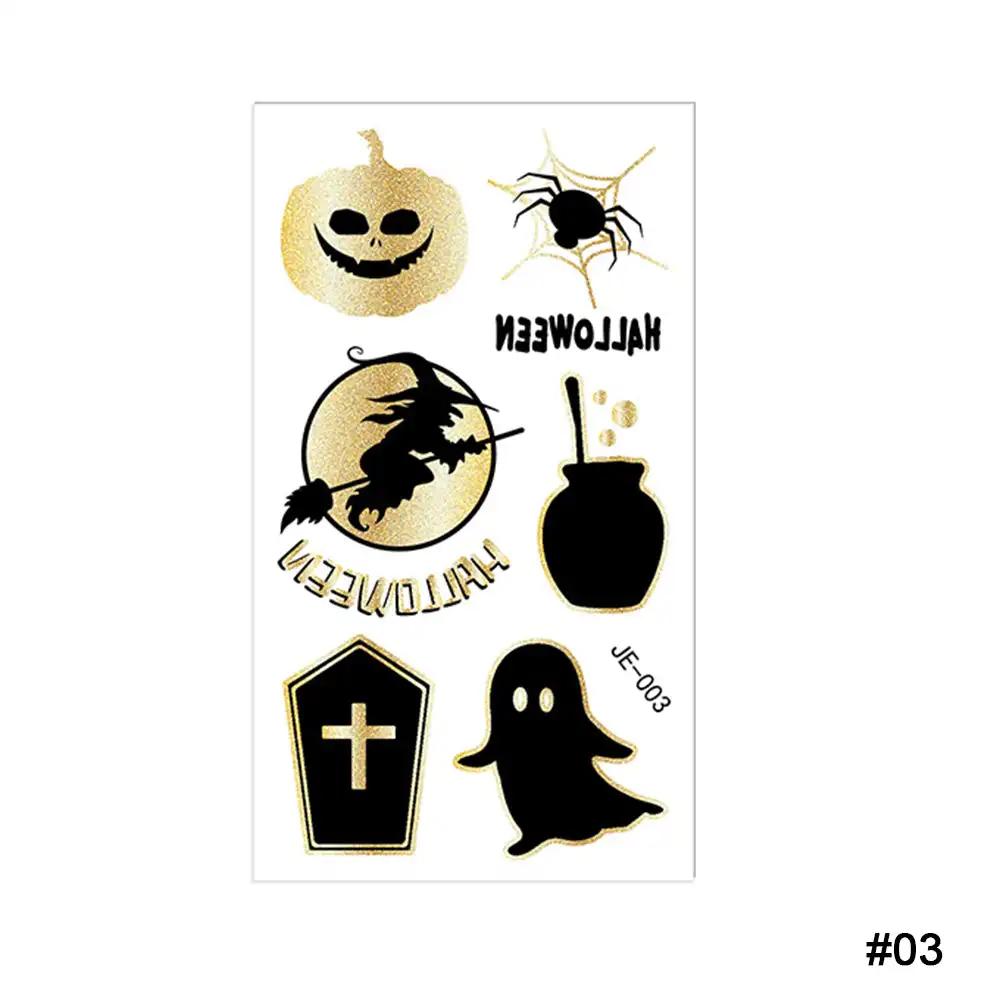 Shoulder Thorn Tattoo Sticker Halloween Cosplay Punk Fake Tattoo for Woman Man Clavicle Tatuajes Temporales Faux Tatouage Femme