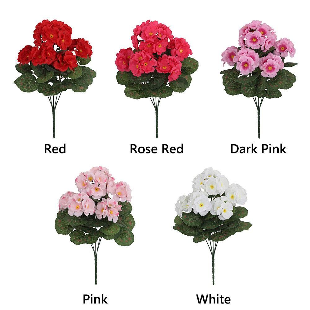 DIY Wreath Begonia Artificial Flower Silk Petals Faux Flower  Home Decoration