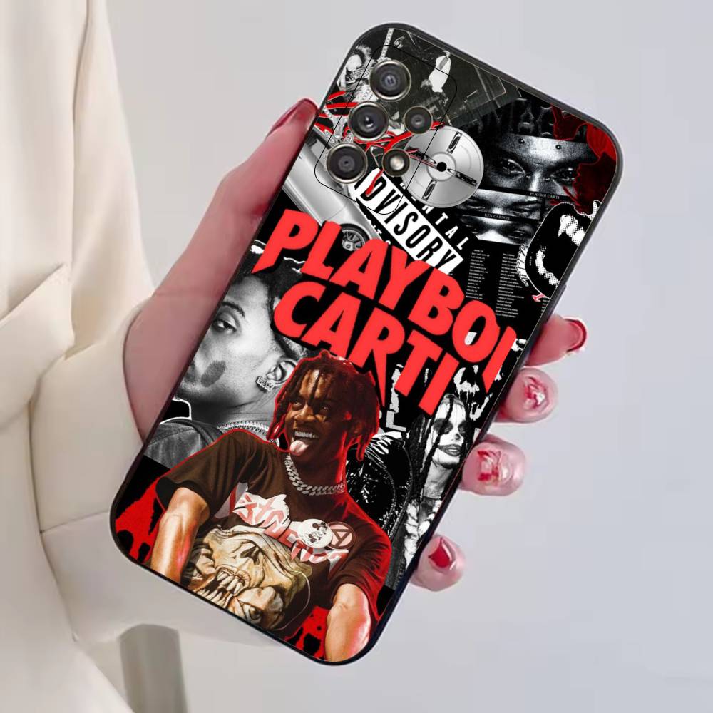 Rapper P-Playboi Carti Phone Case For Samsung S25,S24,S21,S22,S23,S30,Ultra,S20,Plus,Fe,Lite,Note,10,Black Cover
