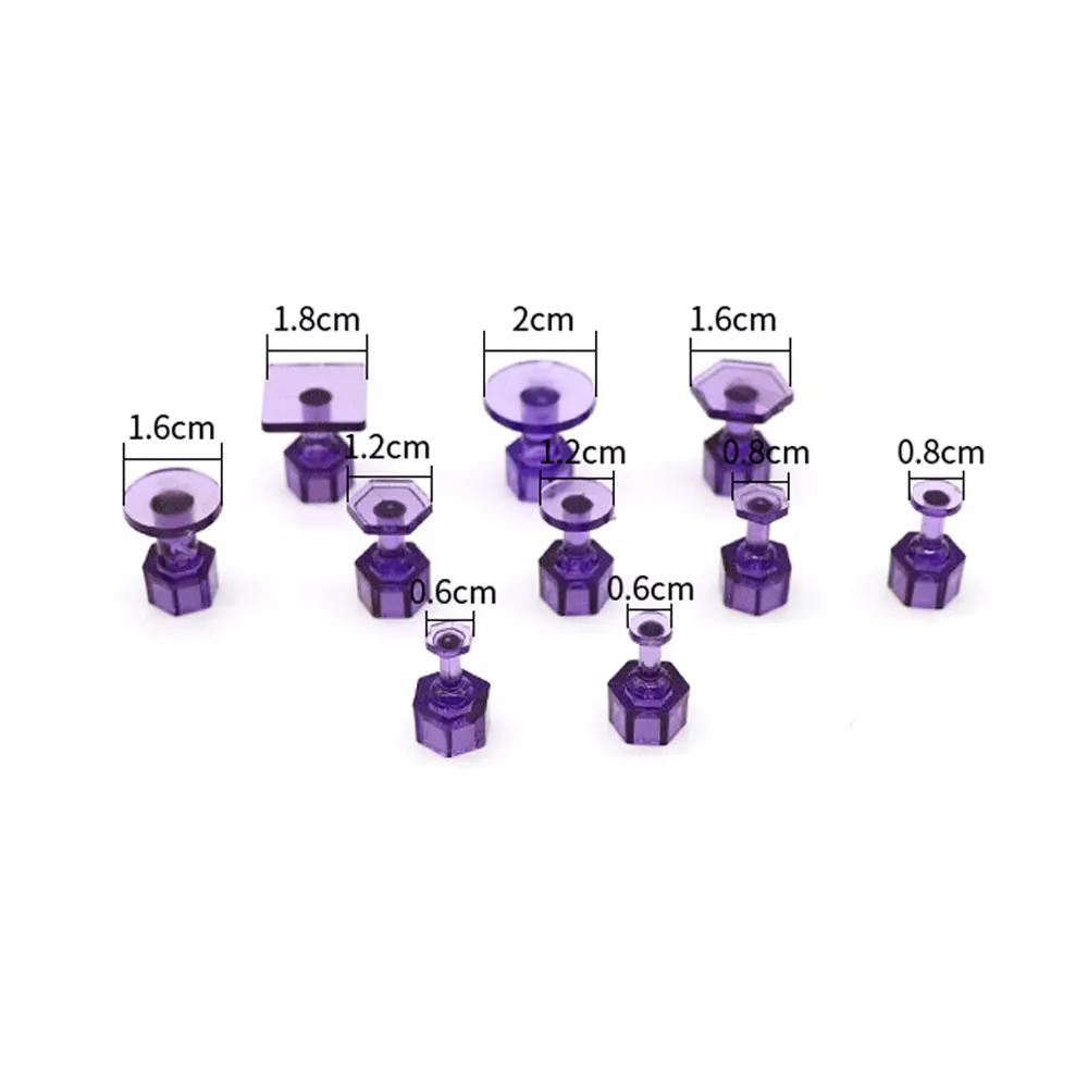 10pcs Glue Tabs Dent Removal Tools Pdr Car Dent Repair Car Removal Tool Auto Paintless Dent Repair Glue Tabs for Car Body