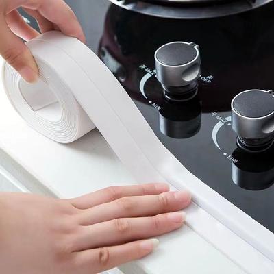 1 rouleau de bande d'étanchéité pour toilettes, étanche et résistant à la moisissure, ruban d'étanchéité auto-adhésif pour cuisine et salle de bain, ruban étanche pour salle de bain