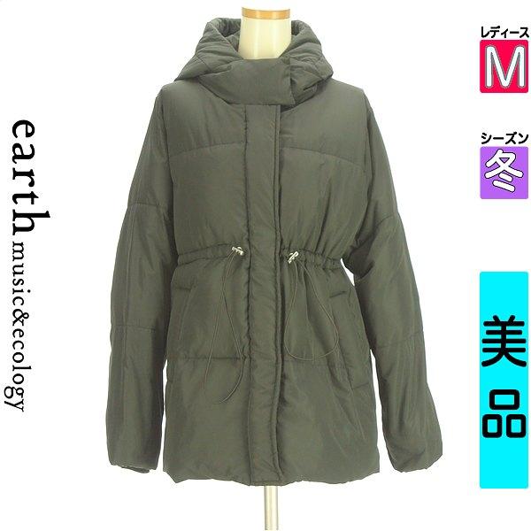 earth music & ecology earth music & ecology coat ladies winter black M oversized drawstring padded coat [Used] [Used clothes] [Sale]