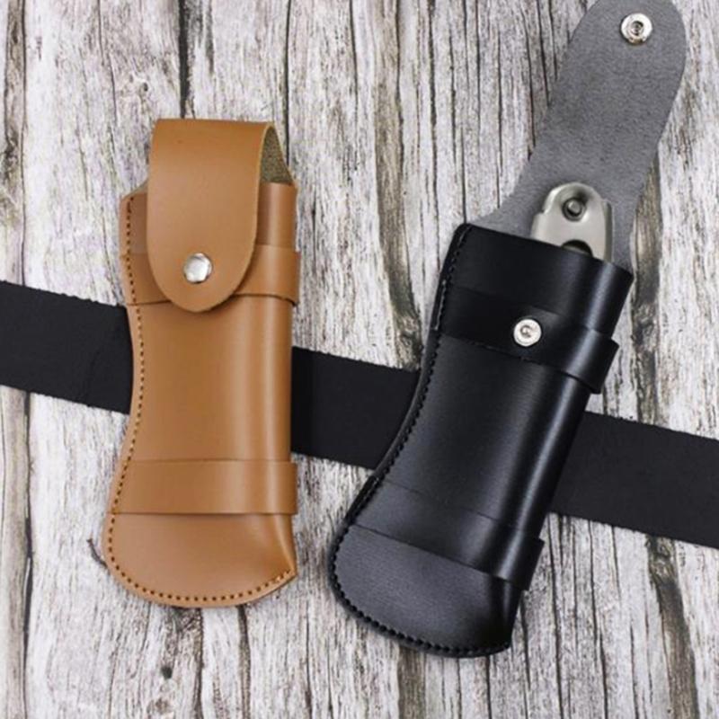 PU Knife Pouches Folding Knife Sheath Folding Knife Pouches Durable Kitchen Accessories PU Knife Sheath for Everyday