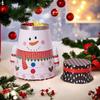 Christmas Cookie Tins with Lids for Gift Giving Small Xmas Tin Containers Round Metal Christmas Tins Empty Cookie Jar