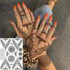 Cross Henna Art Temporary Tattoo Sticker for Arm and Neck