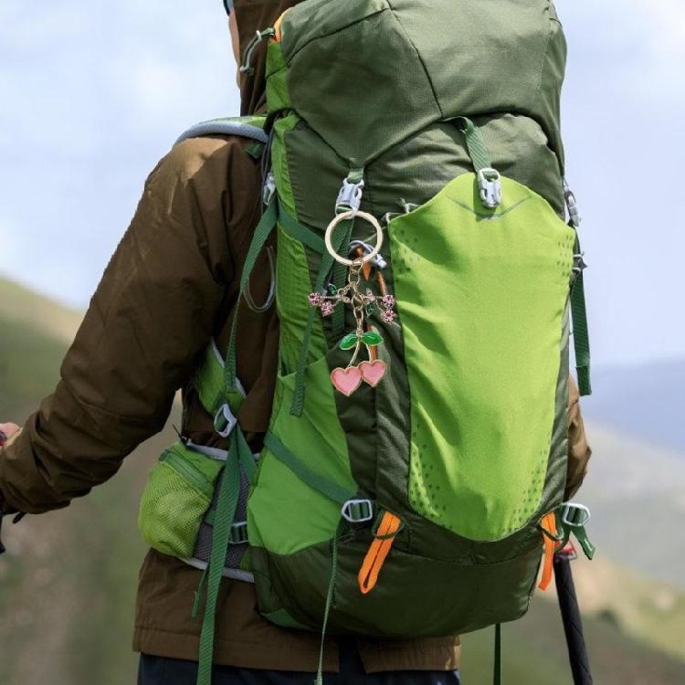 Fashion Fruit Heart Keyring Alloy Bag Charm Pendant Keychain Accessories for Ladies Purses Decoration Key Holder