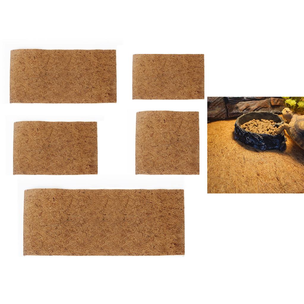 BeardedDragons Cuttable Substrate Liner for Reptiles Small Pet Bedding Mat Terrarium Decoration Mat Reptiles Cage Pad