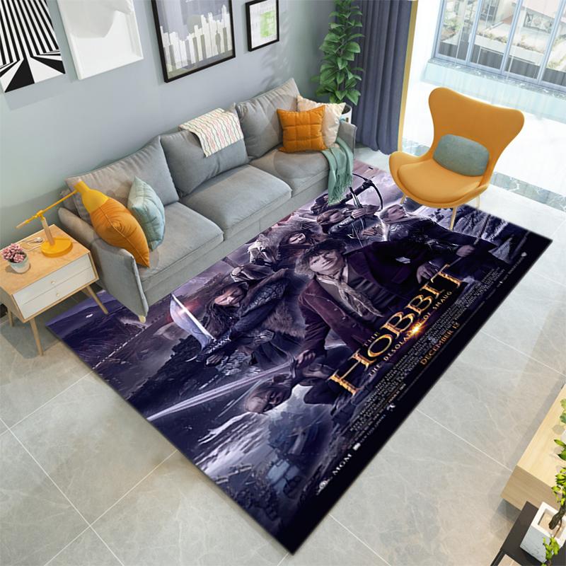 1PC Lord of the Rings Print Rug - home decoration Carpet For Living Room Bedroom Flooring Computer Chair Area Rug
