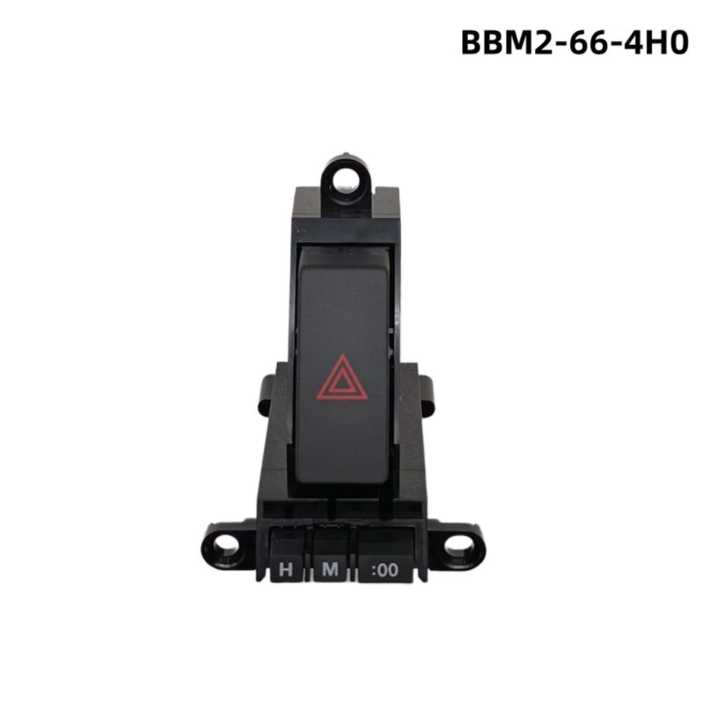 OEM BBM2-66-4H0 Hazard Flasher Switch ABS Material Black Color Easy Installation Non-Deformation For Mazda 3 2010-2013