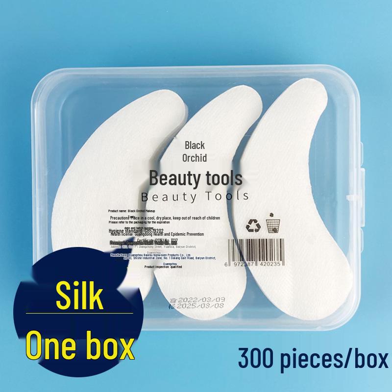 Silk-like, Skin-friendly Crescent Eye Mask Patches Reduce Fine Lines. All-cotton, Disposable Black Orchid Design for Multi-use In Beauty Salons.