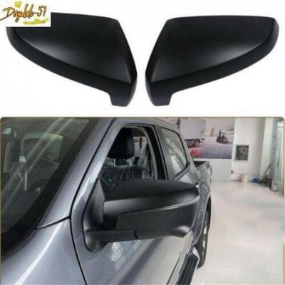 2PCS Matte Black Rearview Mirror Cover Cap Trim For Isuzu D-Max Dmax -