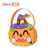 1-10PCS Children Halloween Felt Pumpkin Candy Bag Hand Carry Trick or Treat Gift Tote Party Favor Goodie Sack Cute