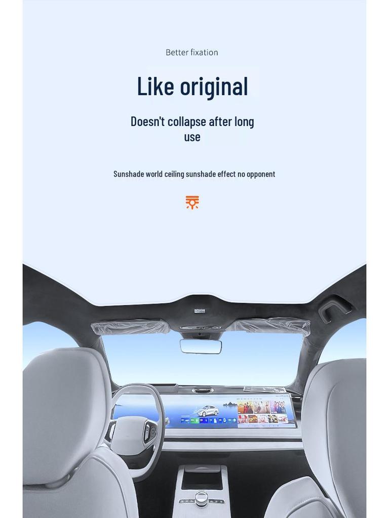 Geely 24 Galaxy L6 Chuangxiang Dach panoramiczny Osłona przeciwsłoneczna Ice Crystal - Izolacja cieplna, Ochrona przeciwsłoneczna, Nieprzezroczysta osłona prywatności