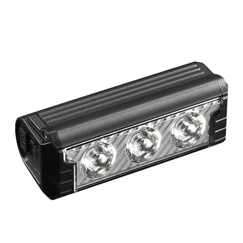 

Aluminum USB Rechargeable Bicycle Front Light - High Brightness Night Riding Flashlight