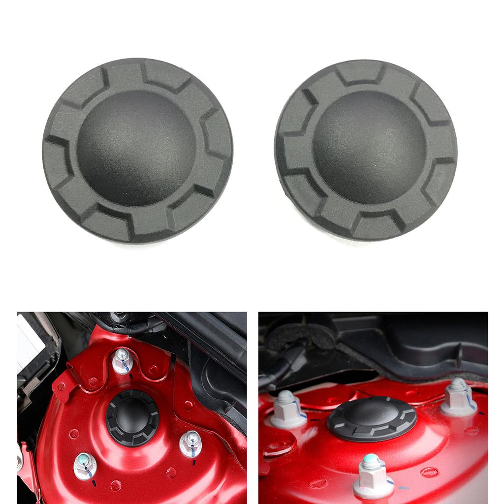 1 Pair ABS Black Shock Absorber Cover Dust Cover Protection Cap Suitable for 3 6 CX-3 CX-5 CX-9 2014 2015 2016 2017 2018