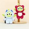 Adorable Three-eyed Monster Plush Toy Cute Keychain With Soft Short Plush