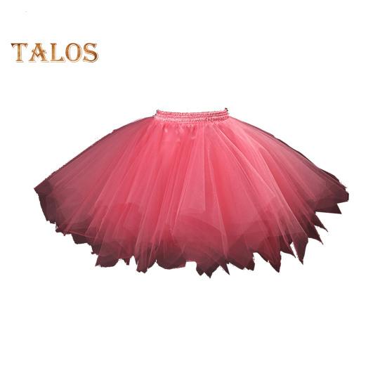 Fusta din tul pentru femei, anii 50, jupon cu tutu, talie elastică, jupon de balet, crinolină, costum de carnaval.