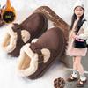 Leather children's Birkenstocks autumn and winter new girls' velvet two cotton small leather shoes boys' baby Doudou shoes