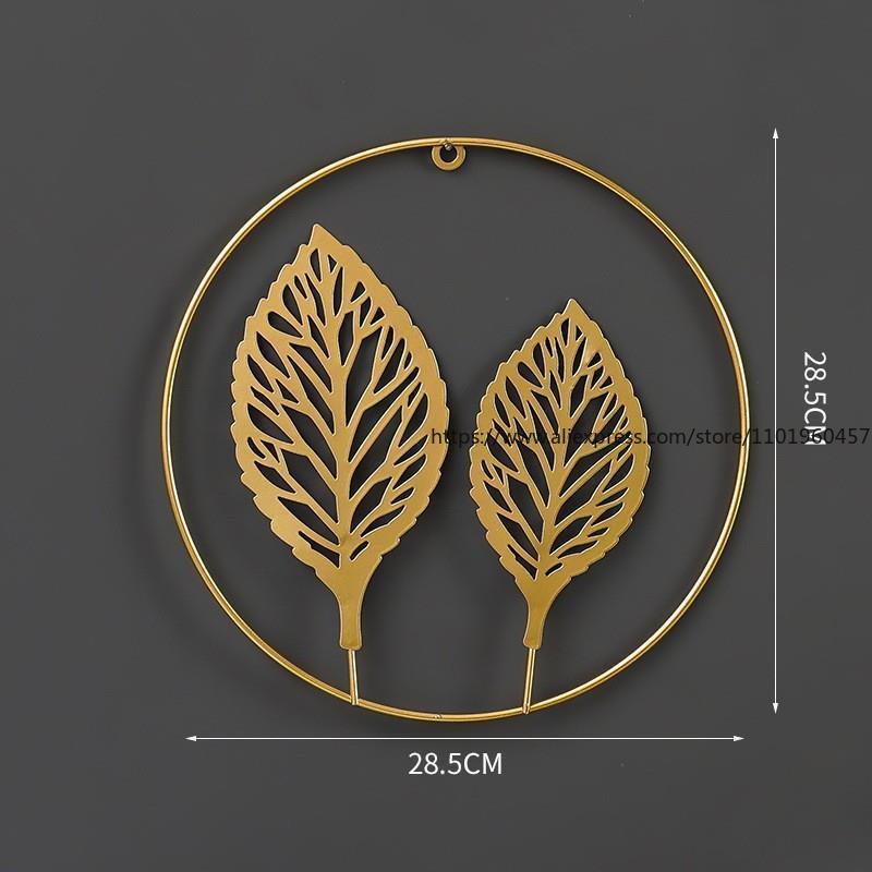 Nordic Golden Ginkgo Leaf Living Room Wall Decoration Creative Wall Hanging Decoration No-drill