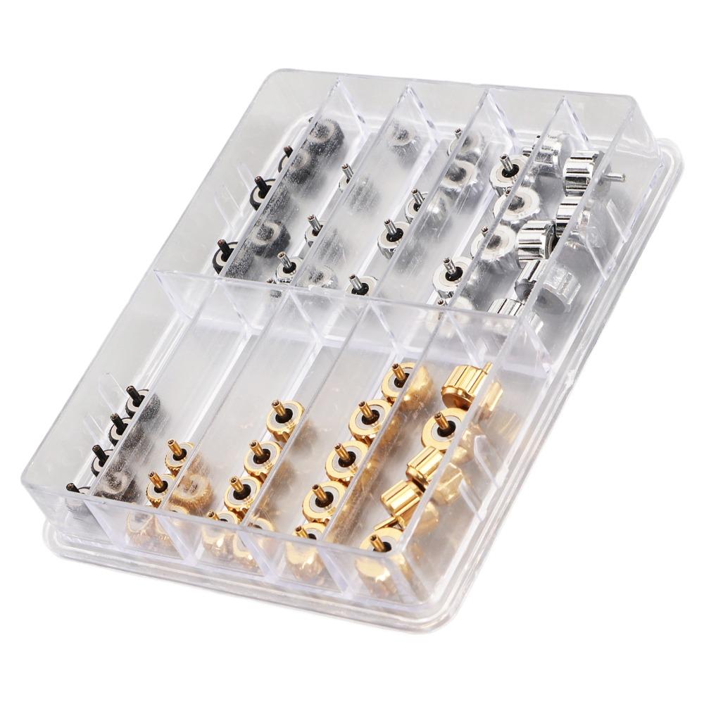 9*5cm Replacement Watch Crowns Silver Watch Repairing Crowns Kit Watch Stem O Ring Watch Repairing