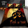 Halloween Duvet Cover Set Thumbedding Halloween Decor Mysterious Forest Bedding Set Polyester Double Queen King Size Quilt Cover