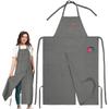 Extra-long Cooking Aprons Waterproof Working Clothes New Kitchen Apron  Men Women Use