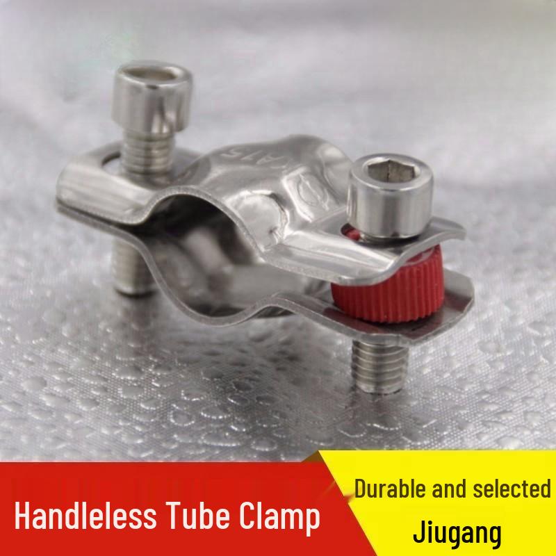 304 Stainless Steel Handleless Pipe Clamp for Sanitary Grade Water Conduit Decoration 16-19mm