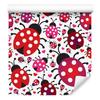 Ladybugs and Hearts Wallpaper for Living Room and Bedroom 50x1000