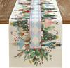 Christmas Nutcracker Xmas Tree Linen Table Runner Party Decor Reusable Winter Kitchen Dining Table Runner Christmas Decorations