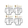 4 Sets Motorbike Carb Carburetor Repair Kit For Kawasaki ZZR600 ZX6R ZZR 600 E4-E9 BJ 1996 1997 1998 1999 2000 2001