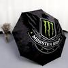 Monster Energy pattern, automatic folding umbrella, portable and foldable design, 8 ribs, a Christmas or birthday gift.