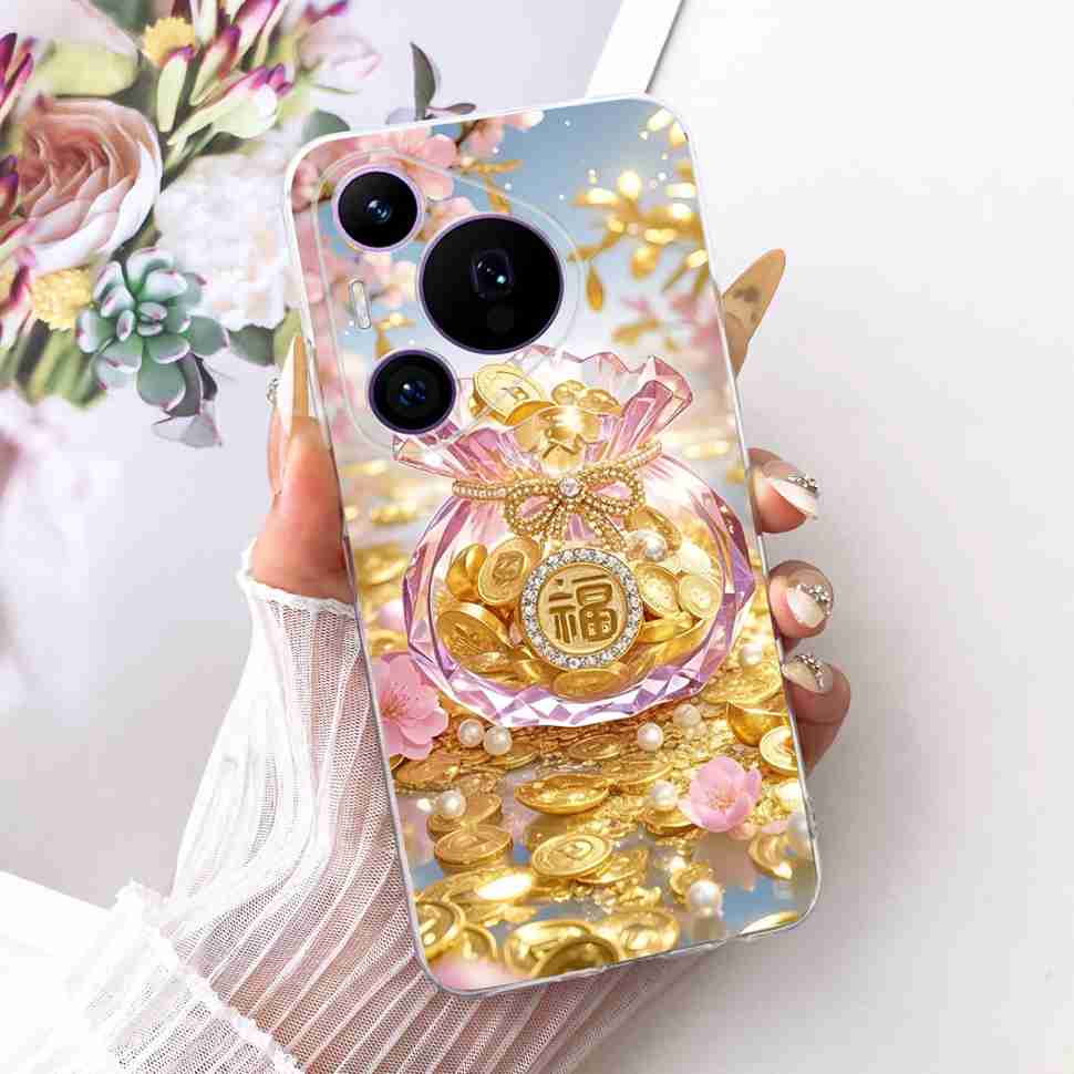 For Huawei Pura 70 Pro HBN-LX9 Case Luxurious Pattern Butterfly TPU Back Cover For Pura 70Pro+ 70 Pro Plus HBN-AL10 Phone Shell