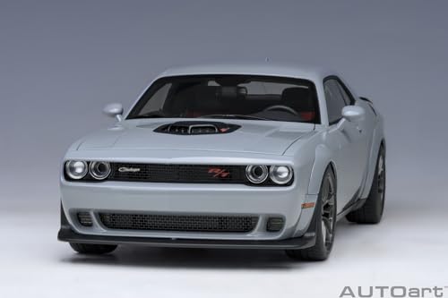 AUTOart 1/18 Scale Dodge Challenger R/T Scat Pack Widebody 2022 SMOKE SHOW/Gray Finished Product