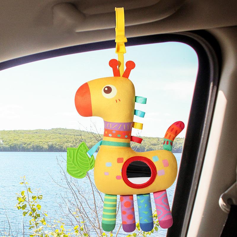 Baby Rattle Baby Bed Hanging Drawstring Toy Newborn Baby Stroller Toy Cute Educational Toys Hand Grip Plush Bebe Bedtime Toys