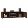 TV Stand In Brown Oak Look 140 X 40.5 X 35 Cm Engineered Wood
