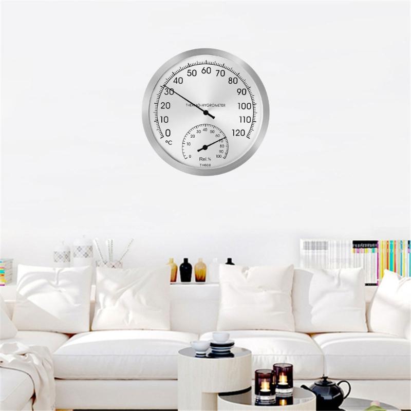 Mini Indoor Thermometer Hygrometer Analog 2 in 1 Temperature Humidity Monitor Gauge for Home Room Outdoor Offices