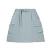 Li Ning ANB Collaboration Solid Color Mid Waist Versatile Breathable Casual Skirt Women Skirts Lead-Gray-Green ASKV260-3