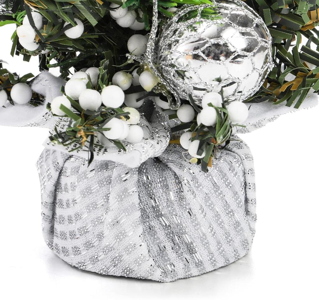 Small 20cm Mini Christmas Tree Desktop Decoration Window Display Ornament for Christmas Gift Ideas Holiday Season Festive Decor
