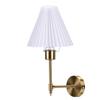 Gold Fabric Lampshade Nordic   Modern Rechargeable Cordless Wall Lamp for Bedroom Living Room
