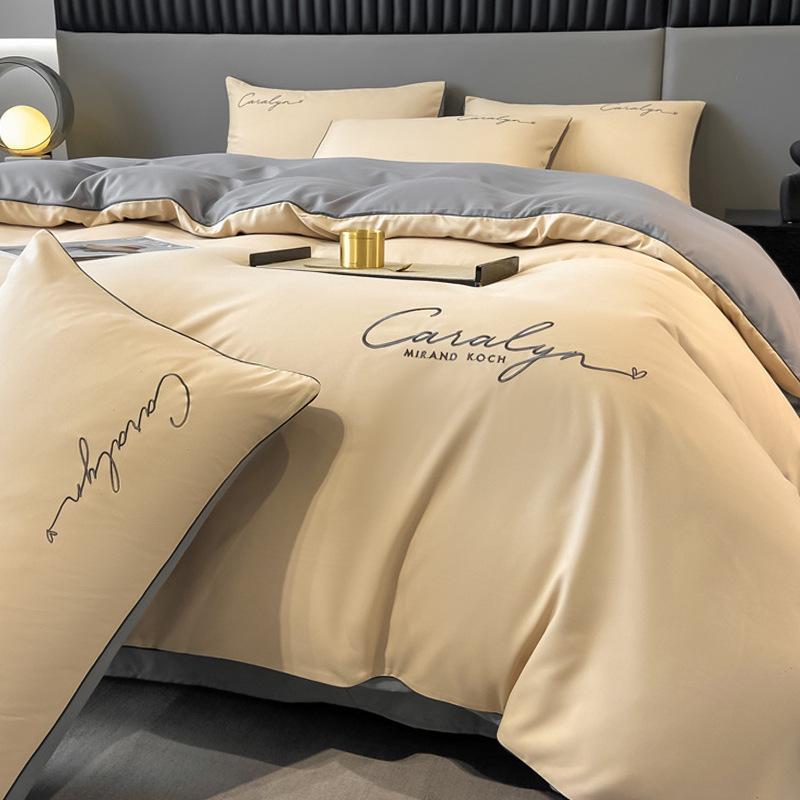 

Легкий Розкішний Фланелевий Постільний Комплект - Включає Простирадло, Підковдру та Наволочку для Студентського Гуртожитку 1.8m Bed Four-Piece Sheet Set - 200x230 Quilt