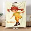 Pipi Personalized Name Blanket Multi-purpose Personalized Blanket Ultra-Soft Suitable for Office Chair Livingroom Picnics Chair for All Occasions